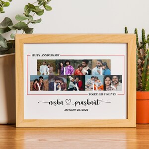 Personalized Gift, Photo Collage Print, 1st Anniversary Gift, Photo Collage, Couple Gift, Photo Gift, Customized Gift
