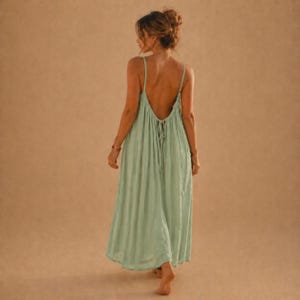 low back oversized maxi beach dress Nomad Low Back Maxi Dress main image 0