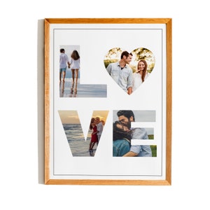 Custom Love Photo Collage, Personalized Love Photo Collage, Picture Collage, Love Photo Collage, Anniversary Gift, Engagement, Wedding Gift