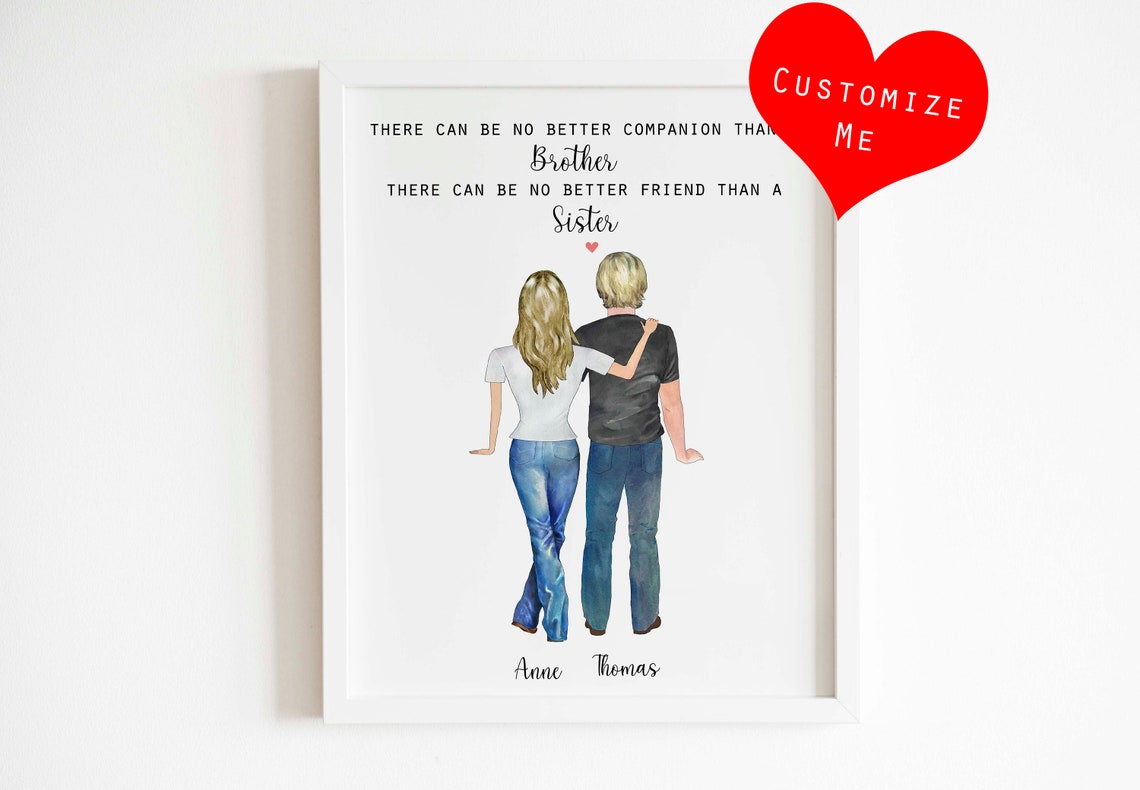 Brother Sister Gifts Gift for Brother From Sister Siblings Etsy
