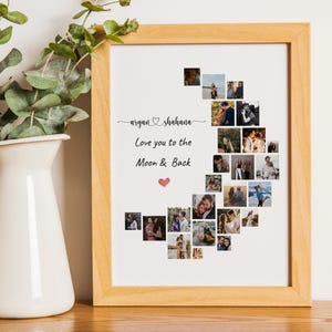 Customized, Photo Collage Print, Anniversary Gift, Wedding Gift, Photo Gift, Photo Collage, Personalized Gift, Gift for Him