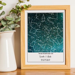 Star Map By Date, Custom Star Map, Constellation Map, Star Map Print,Night Sky Map, Custom Map Gift, Stars The Night We Met,Digital Download