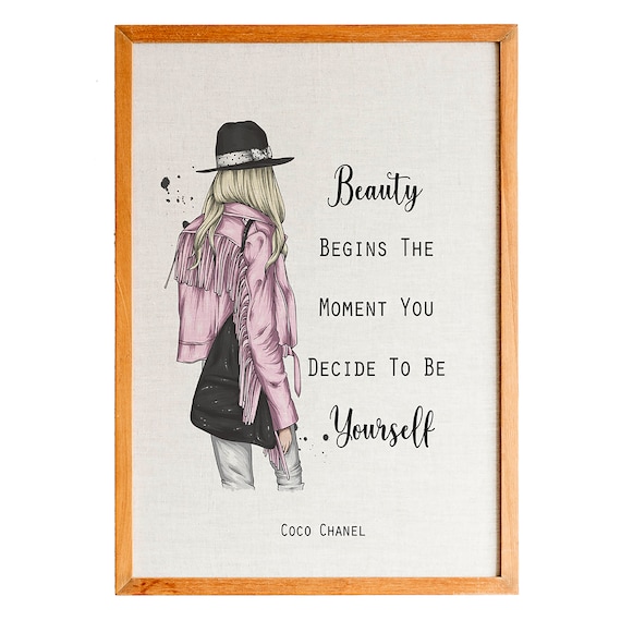 Beauty Begins the Moment You Decide to Be Yourself Coco Chanel