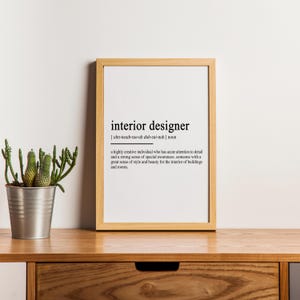 Interior Designer Poster, Interior Designer Print, Interior Designer Definition, Interior Designer Decor, Interior Designer Gifts, Digital