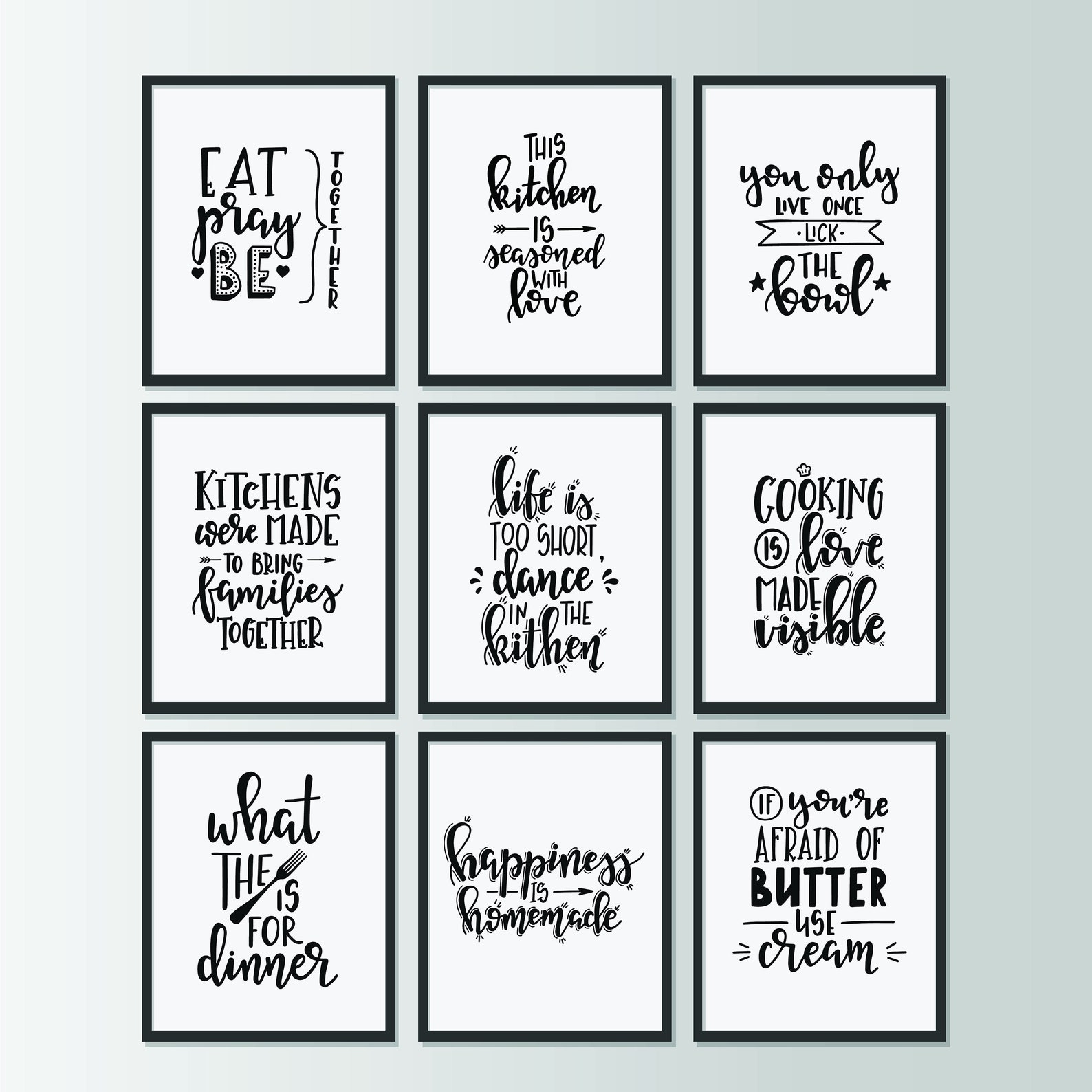 Küchen Spruch Drucke Küchen Wandkunst Küchen Dekor | Etsy