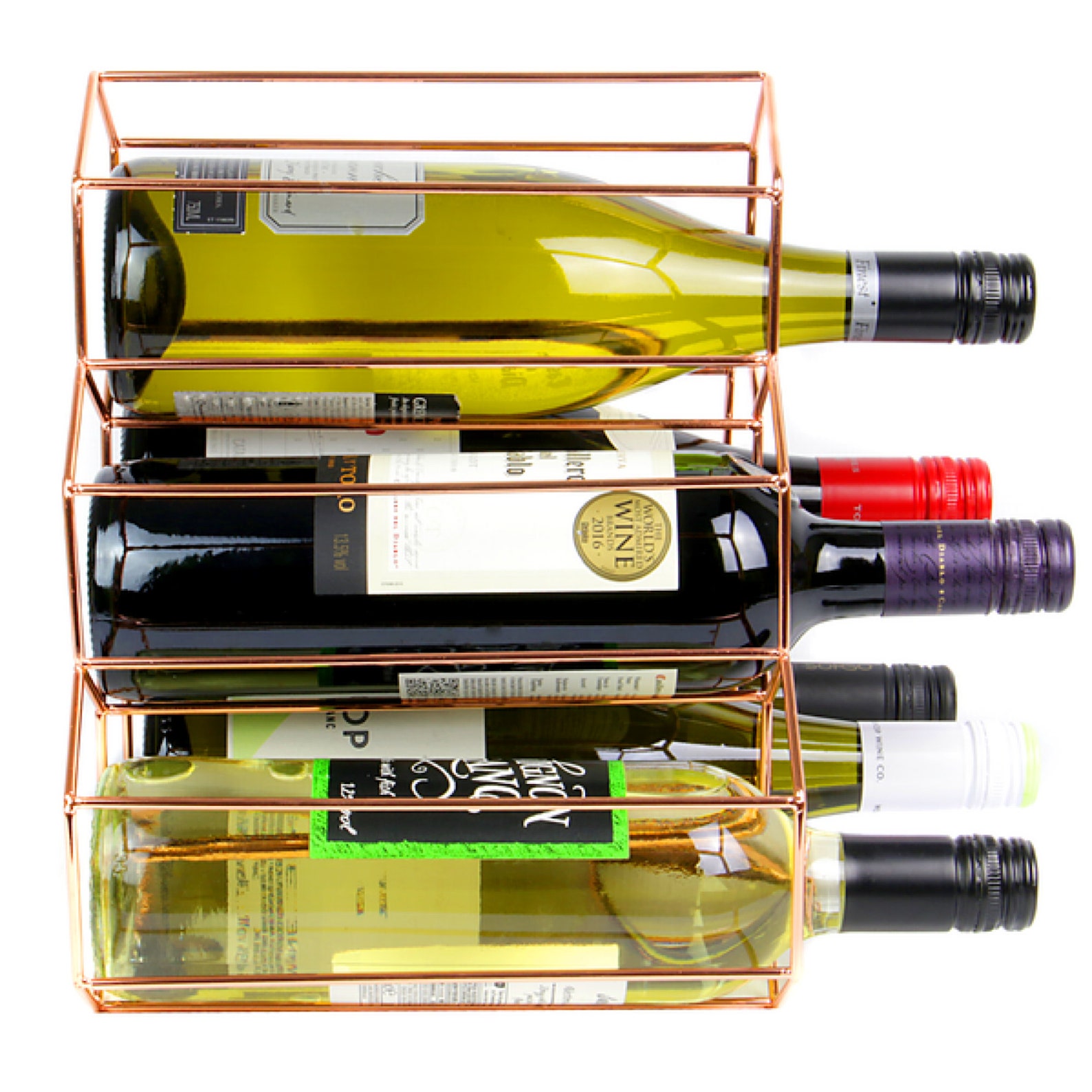 Rose Gold Wine Rack is the ideal accessory to any modern home Etsy