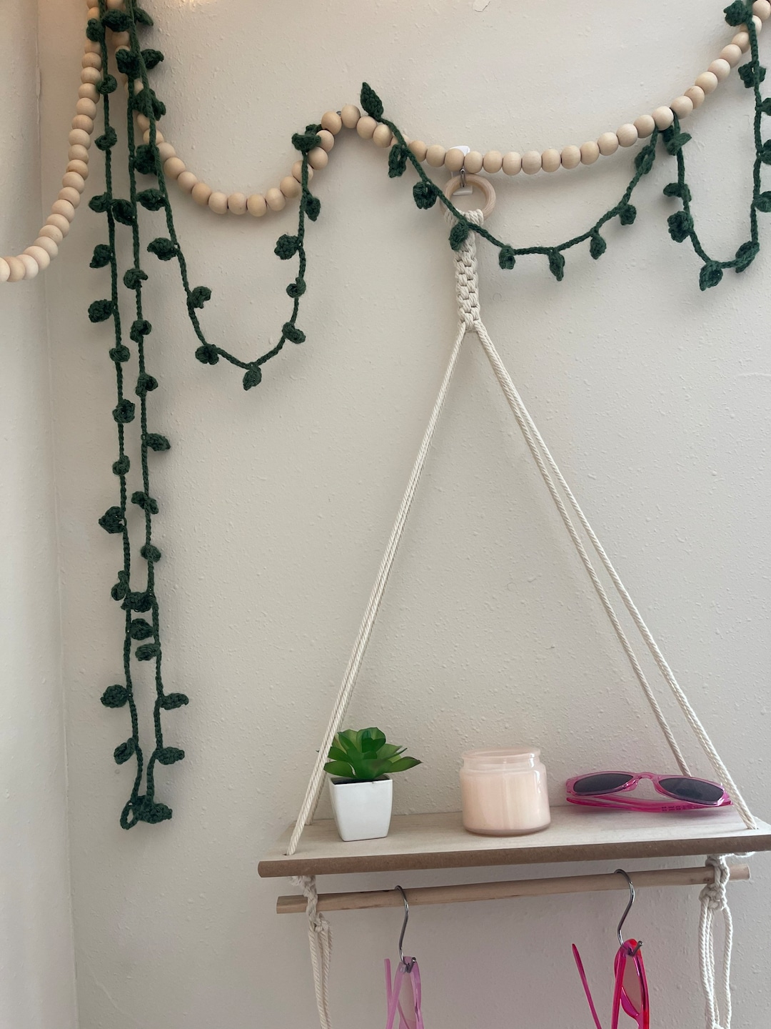 Handmade Crochet Vines for Wall Decor style 1 Etsy