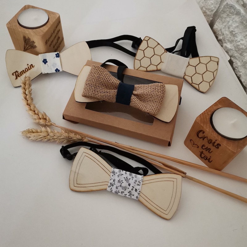 wooden bow tie etsy