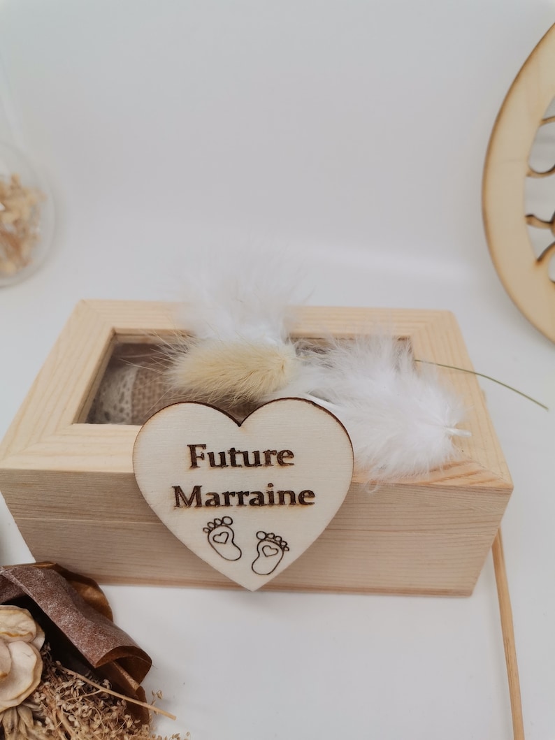 Magnet personnalisé.Annonce grossesse. Cadeau Mamie et Papi, Tonton ,Tata Demande parrain,marraine .Futur bébé .Mariage image 3