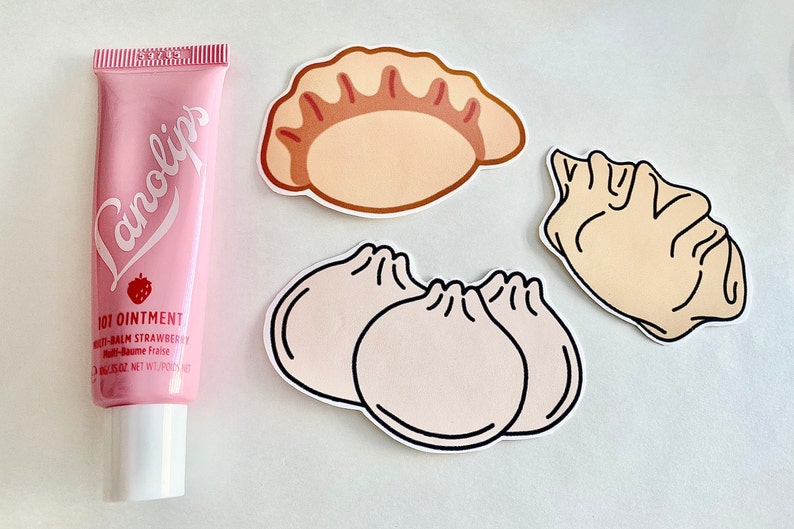 Dumpling Sticker Pack, Asian Food, Waterproof Laptop Decal - Etsy