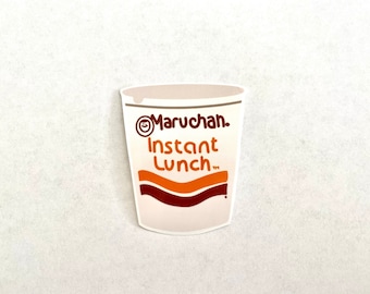 Instant Ramen Sticker: Waterproof Asian Food Decal