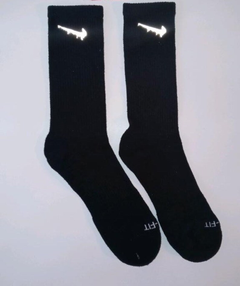 Reflective Drip Nike Socks Custom | Etsy