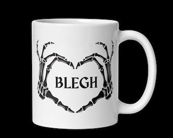 BLEGH Skeletal Love Mug | Metalcore Gift | Metalcore Mug | Metal Mug | Metal Gift | Metal core Gift | Metal core Mug