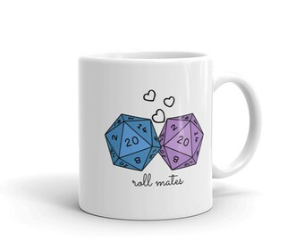 RollMates D20 | MTG Becher | Nerdy Geschenk | Magie das Sammeln | Dungeons und Drachen Becher | DnD | Pathfinder Geschenk | Nerdy Becher | Geeky Becher