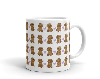 Poodle Mug | Adorable Poodle Mug | Adorable Toy Poodle Mug | Cute Poodle Mug | Cute Toy Poodle Mug | Valentines Day Mug