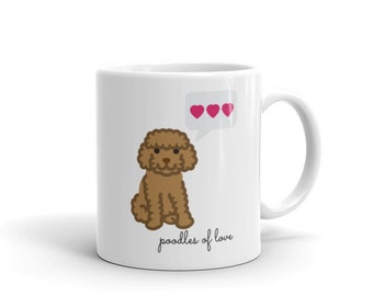 Poodles of Love Mug | Toy Poodle Mug | Poodle Mug | Cute Mug | Valentines Day Gift | Valentines Day Mug | Adorable Mug