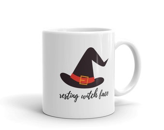 Resting Witch Face | Halloween Mug | Spooky Mug | Witchy Mug | Spooky Season Mug | Witch Mug