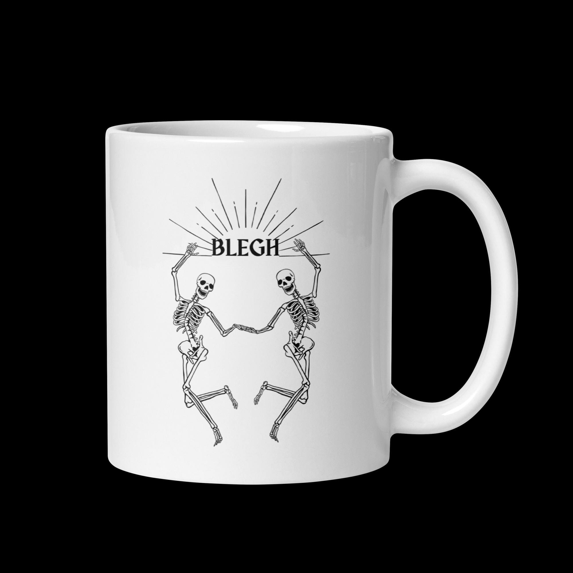 Taza de esqueleto BLEGH / Regalo de metalcore / Taza de metalcore / Taza de metal / Regalo de metal / Regalo de metalcore / Taza de metalcore