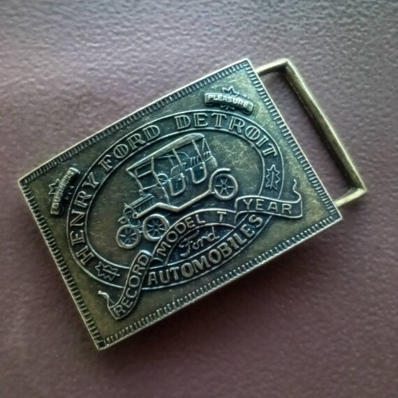 Vintage ford belt buckle - Gem