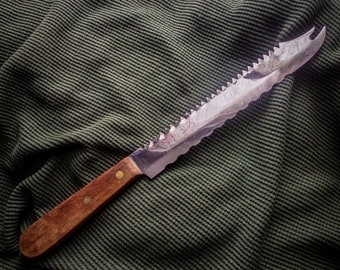 Vintage Serrated Bread Bowie Knife Le Mir