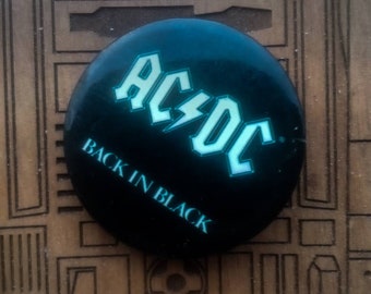 Acdc Back In Black Album Pin