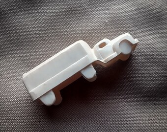 Retro 1970s White Plastic Milk Truck