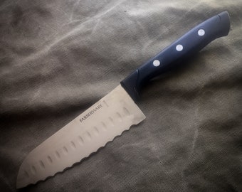 Vintage Farberware Santoku gekarteld mes