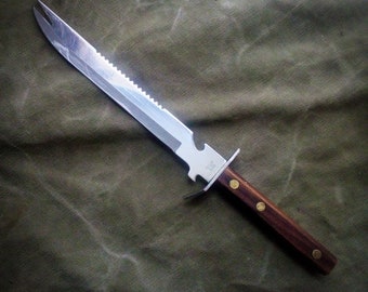 Cuchillo de pesca de campamento japonés vintage