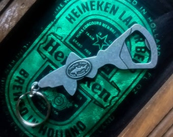 Dogfish Head Pewter Shark Bottle Opener Keychain