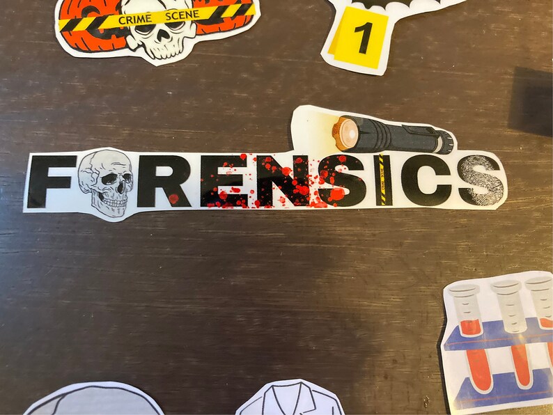 Halloween Forensics Sticker Bundle: Crime Scene Investigator Gift - Etsy