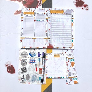Crime Scene Stationery Set: Handmade CSI Gift