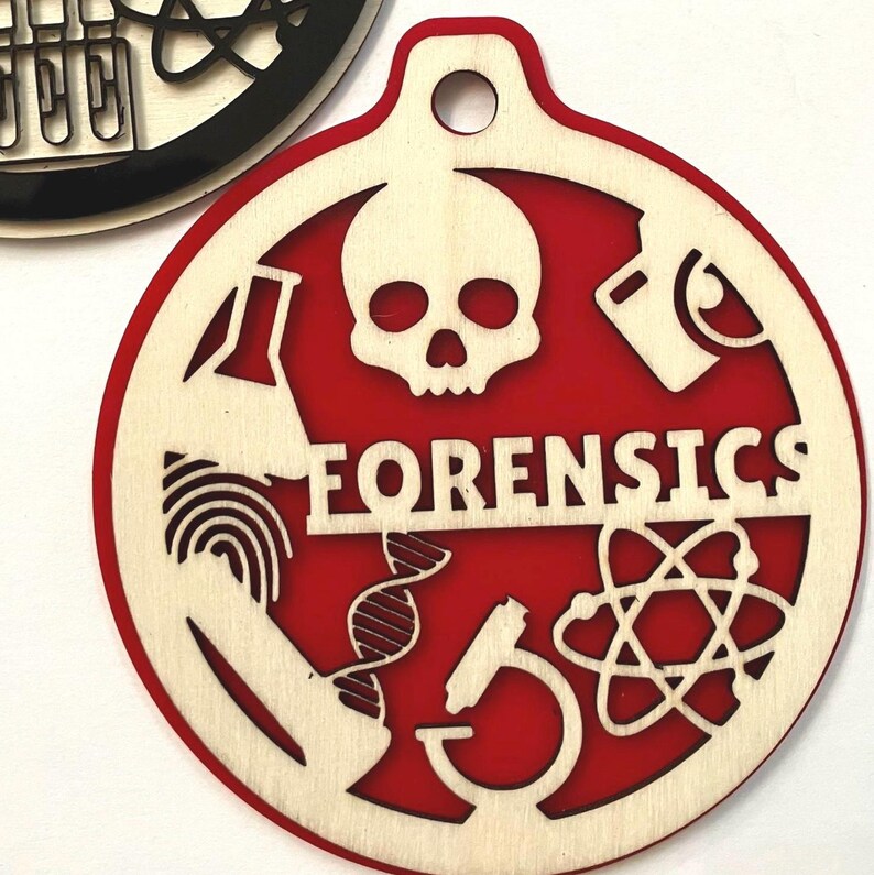 Forensic Science Personalized Christmas Ornaments Crime Scene Gift for ...
