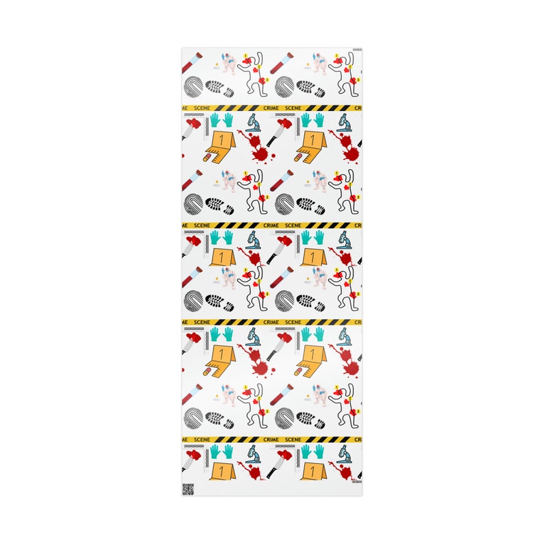 Forensic Science Wrapping Paper Crime Gift Wrap Etsy