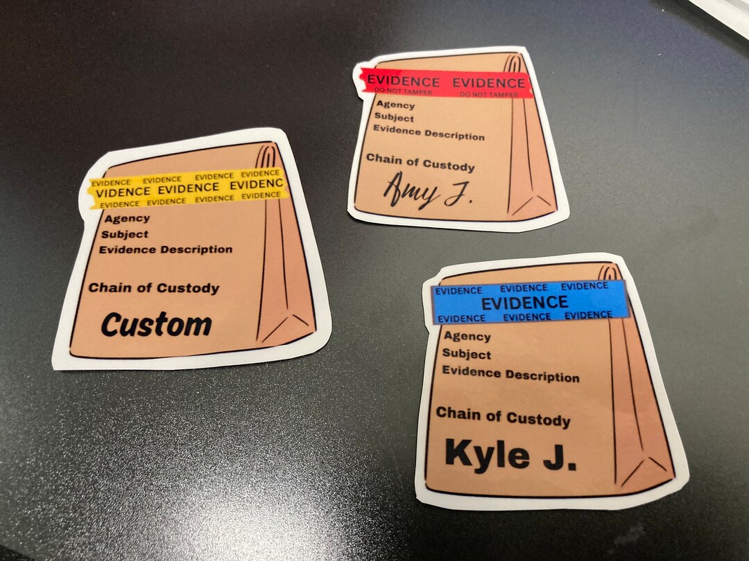 Personalized Forensics Evidence Sticker: Waterproof Crime Scene Gift - Etsy
