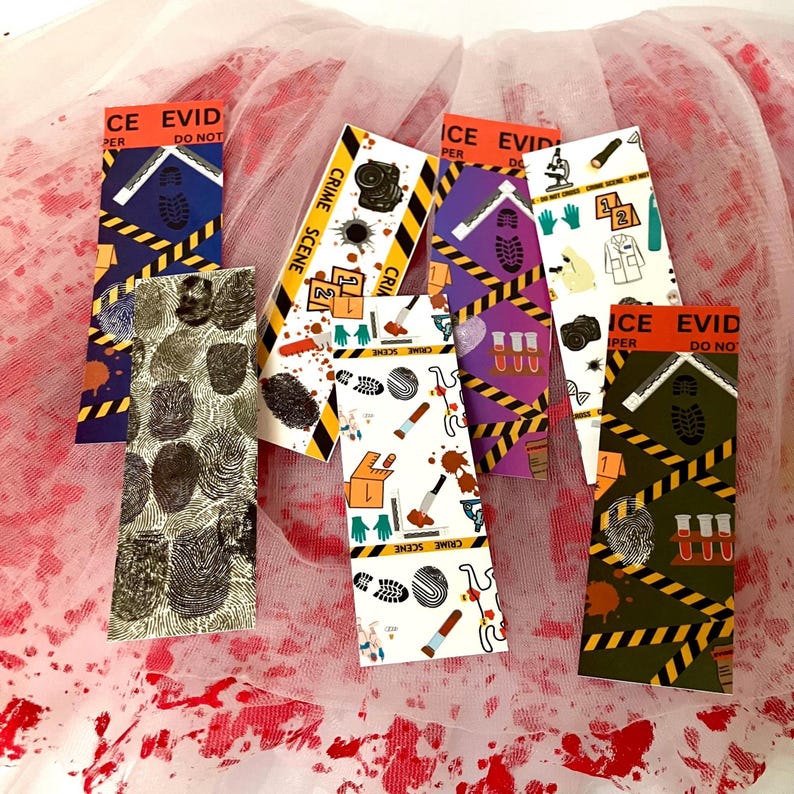 Forensic Science Boomarks CSI Murder Mystery - Etsy