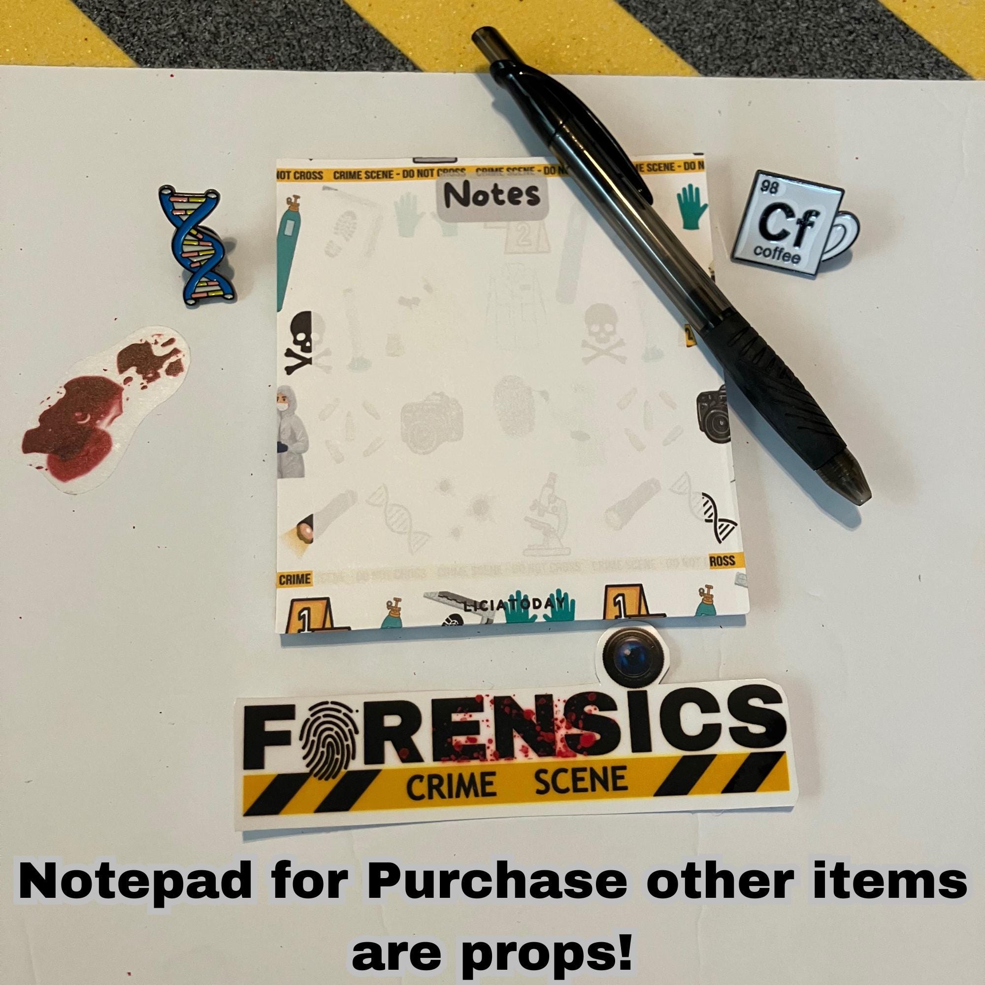 Forensic Science Notebook Forensic Science Notepad: Crime Scene Gift - Etsy