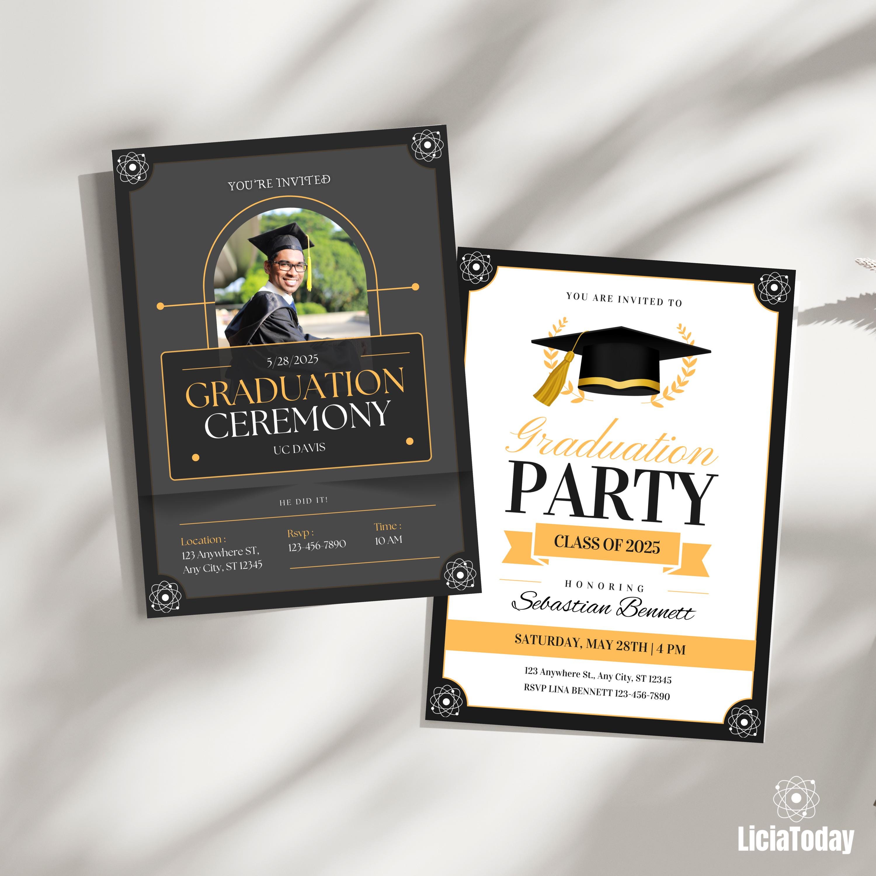 Criminal justice graduation invitation - Etsy México, image size:3000x3000