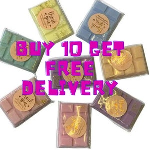 Scented Wax Melts, Wax Snap Bars, Wax Tarts - Natural Soy - Highly Scented & Long Lasting, Home Decor, Aromatherapy 25g Each