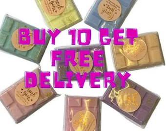 Scented Wax Melts: Natural Soy Wax Snap Bars, Aromatherapy (25g Each)