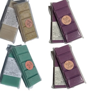 Wax Melts – 4 X Snap Bars - Perfume Set (Alien , Lady One Million , La Vie Est Belle , Black Opium – Scented Soy Wax Melts Vegan