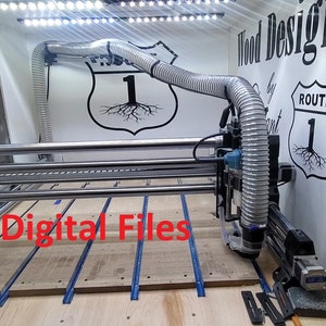 OneFinity CNC Wall-Mounted Swivel Boom Digital Files