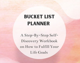Bucket List Journal, Self Discovery Prompts, Family bucket list, Daily Planner,  Goal Tracker, Travel Adventure, Miracle Morning Tracker