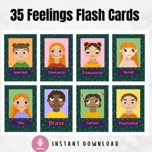Emotions Cards, Feelings Cards, Emotions Printable, Self Regulation, Learn Feelings Affirmations, Feeling, Emotions for Kids