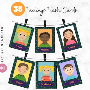 Tarjetas Flash de Sentimientos, Tarjetas de Emociones, Tarjetas de Sentimientos, Autorregulación, Emociones para Niños, Gráfico de Sentimientos Montessori, Educación, Preescolar