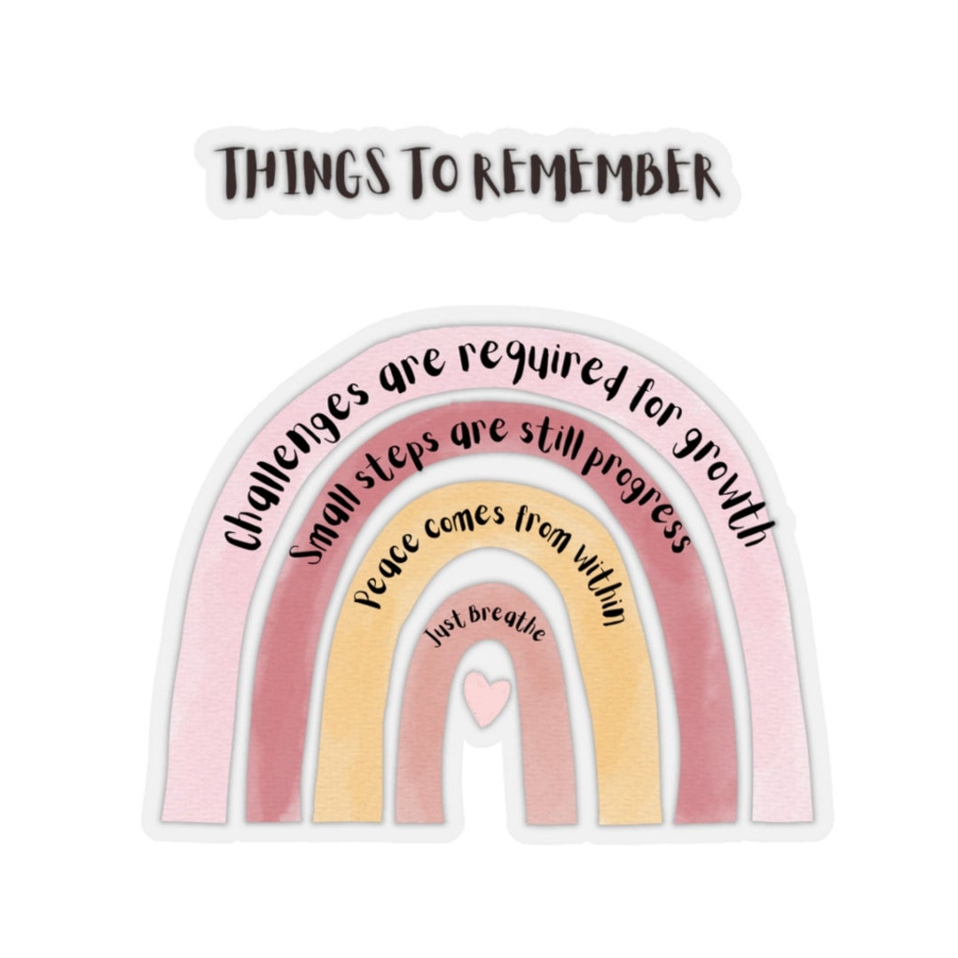 Sticker Quotes, Things to Remember Sticker, Affirmations Sticker ...