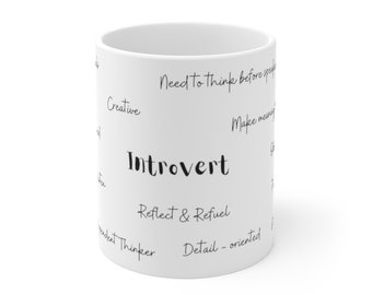 Introvert, Office Mug, Introvert Mug, Ceramic Mugs (11oz15oz20oz), Office Gift, Gift for introvert, Mug for introverts, Best gifts, Coffee