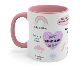 Morning Mindset Mug, Manifestation Mug, Abundance Mug, Imagination,  Law of Attraction, Mindfulness Mug, Attract Abundance, Dream, Purpose