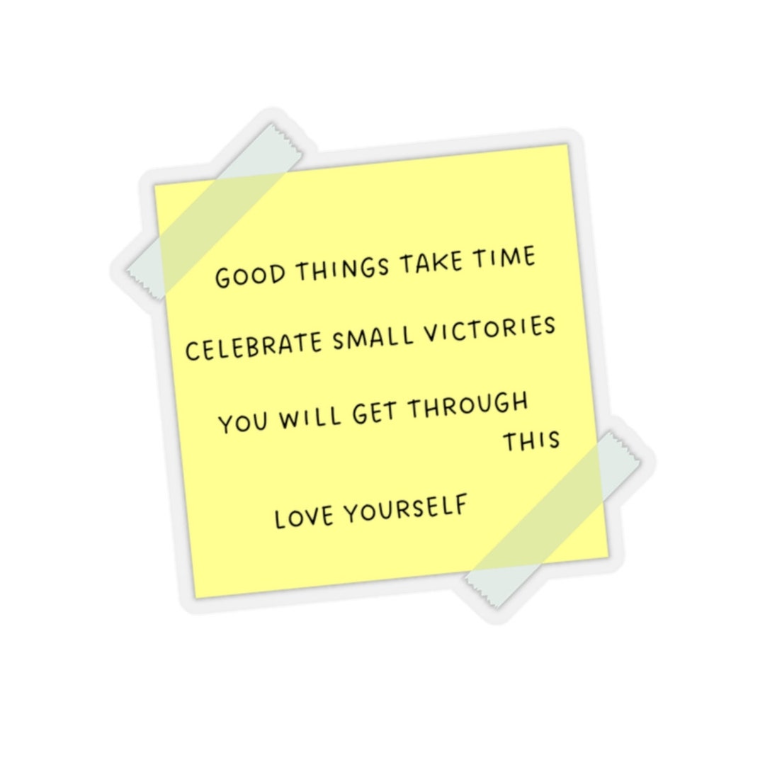 Sticky Note Reminders, Positivity Sticker, Affirmations Sticker ...