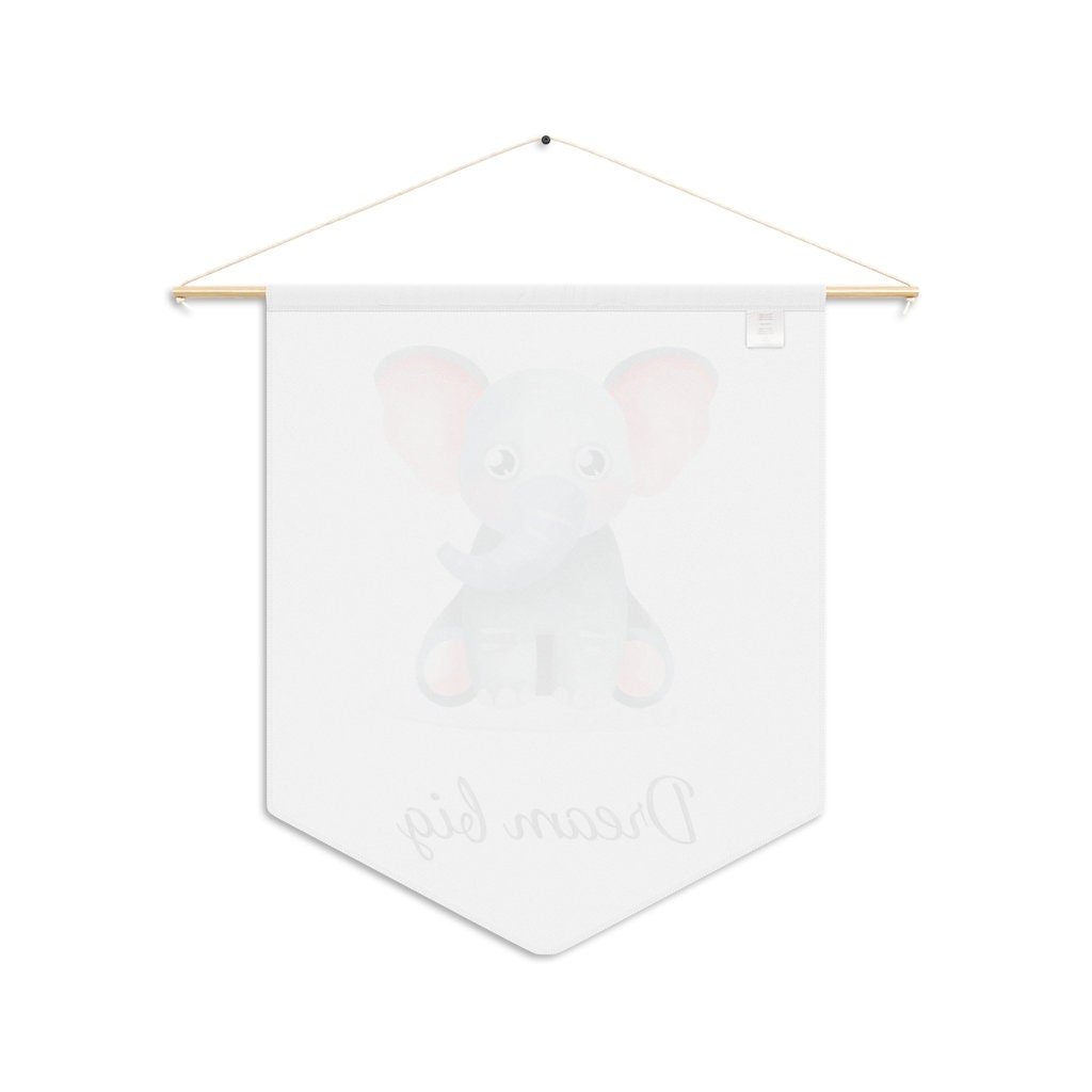 Nursery Wall Art Elephant Wall Art Nursery Pennant Etsy