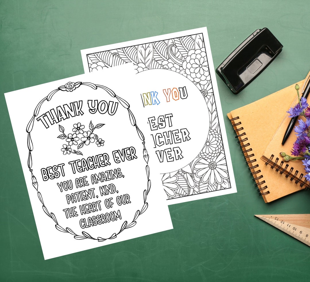 Teacher Card Printable, School Teacher Gift, Teacher Appreciation Card
